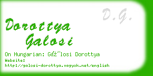 dorottya galosi business card